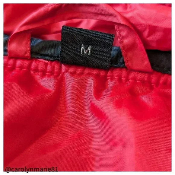 GUESS Women's Red Packable Quilted Puffer Jacket Size M Full Zip - Picture 9 of 11